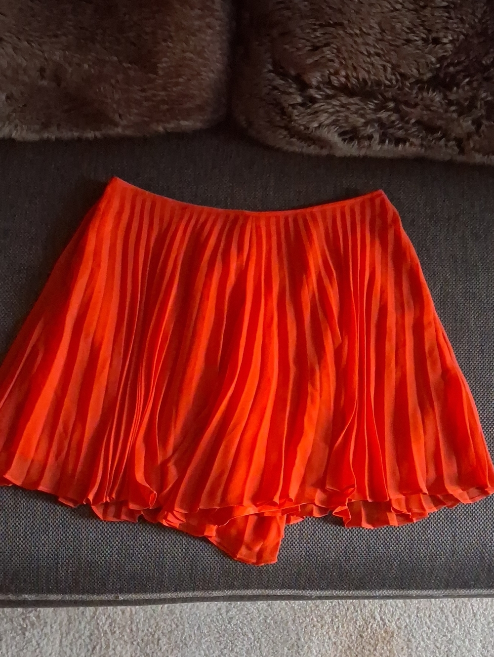 BCBGeneration Vibrant Orange Skort.    '